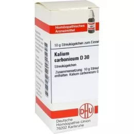 KALIUM CARBONICUM D 30 globuli, 10 g