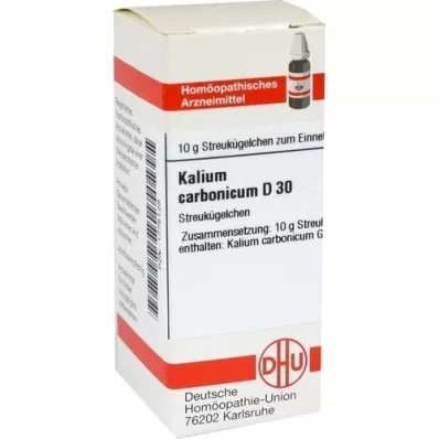 KALIUM CARBONICUM D 30 globuli, 10 g