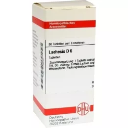 LACHESIS D 6 compresse, 80 pz