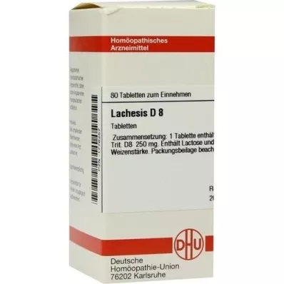 LACHESIS D 8 compresse, 80 pz