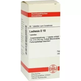 LACHESIS D 10 compresse, 80 pz