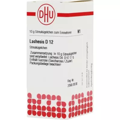 LACHESIS D 12 globuli, 10 g