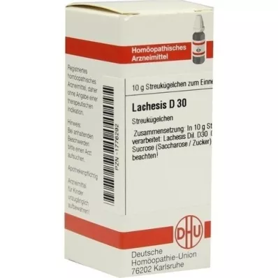 LACHESIS D 30 globuli, 10 g LACHESIS D 30 globuli, 10 g