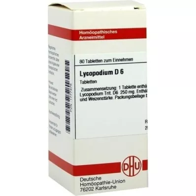 LYCOPODIUM D 6 compresse, 80 pz LYCOPODIUM D 6 compresse, 80 pz