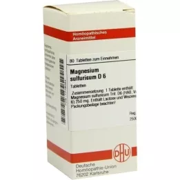 MAGNESIUM SULFURICUM D 6 compresse, 80 pz