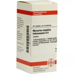 MERCURIUS SOLUBILIS Hahnemanni D 6 compresse, 80 pz