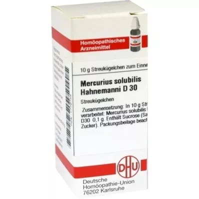 MERCURIUS SOLUBILIS Hahnemanni D 30 globuli, 10 g MERCURIUS SOLUBILIS Hahnemanni D 30 globuli, 10 g