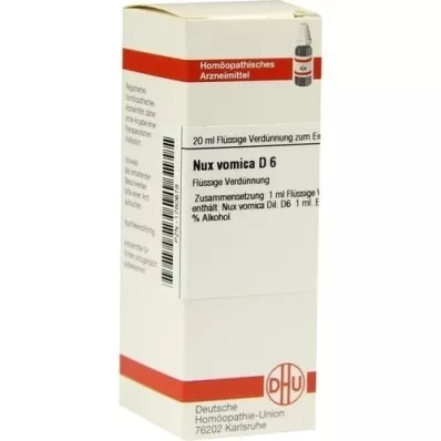 NUX VOMICA D 6 Diluizione, 20 ml NUX VOMICA D 6 Diluizione, 20 ml