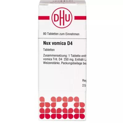 NUX VOMICA D 4 compresse, 80 pz NUX VOMICA D 4 compresse, 80 pz