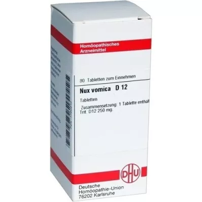 NUX VOMICA D 12 compresse, 80 pz