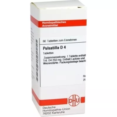 PULSATILLA D 4 compresse, 80 pz