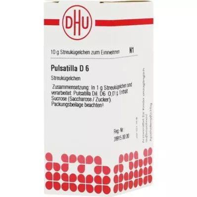 PULSATILLA D 6 globuli, 10 g PULSATILLA D 6 globuli, 10 g