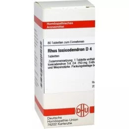 RHUS TOXICODENDRON D 4 compresse, 80 pz