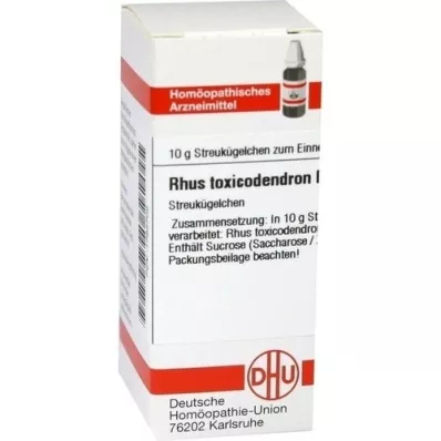 RHUS TOXICODENDRON D 3 globuli, 10 g RHUS TOXICODENDRON D 3 globuli, 10 g