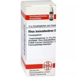 RHUS TOXICODENDRON D 4 globuli, 10 g