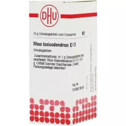 RHUS TOXICODENDRON D 12 globuli, 10 g