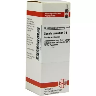 SECALE CORNUTUM D 6 Diluizione, 20 ml SECALE CORNUTUM D 6 Diluizione, 20 ml