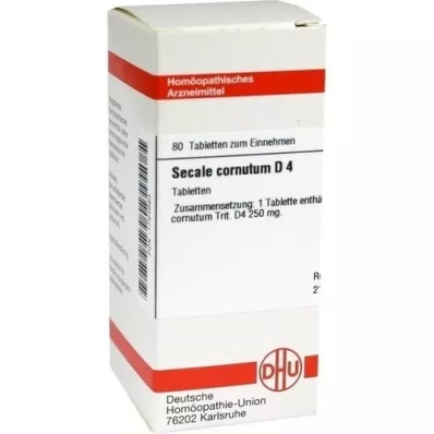 SECALE CORNUTUM D 4 compresse, 80 pz SECALE CORNUTUM D 4 compresse, 80 pz