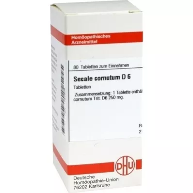 SECALE CORNUTUM D 6 compresse, 80 pz SECALE CORNUTUM D 6 compresse, 80 pz