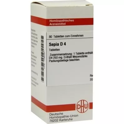 SEPIA D 4 compresse, 80 pz SEPIA D 4 compresse, 80 pz