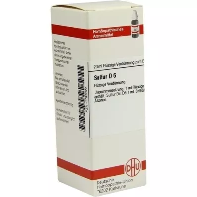 SULFUR D 6 Diluizione, 20 ml