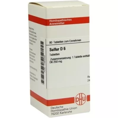 SULFUR D 6 compresse, 80 pz