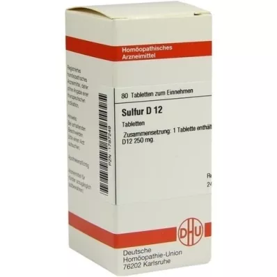 SULFUR D 12 compresse, 80 pz SULFUR D 12 compresse, 80 pz