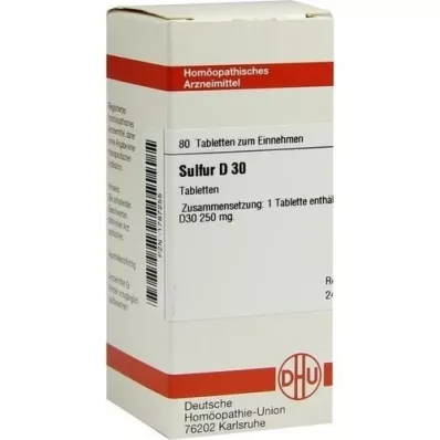 SULFUR D 30 compresse, 80 pz SULFUR D 30 compresse, 80 pz