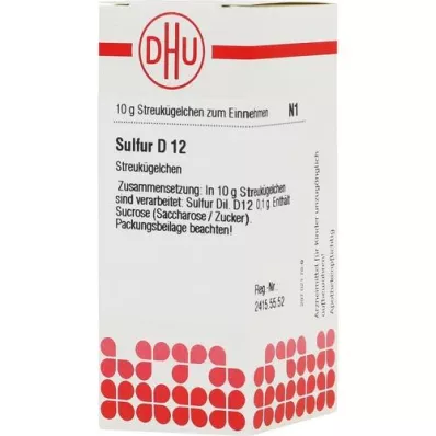 SULFUR D 12 globuli, 10 g SULFUR D 12 globuli, 10 g