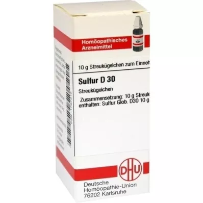 SULFUR D 30 globuli, 10 g
