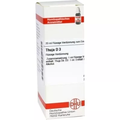 THUJA Diluizione D 3, 20 ml