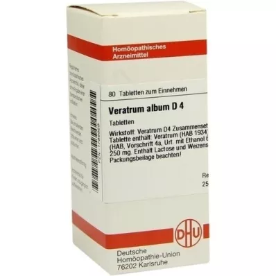 VERATRUM ALBUM D 4 compresse, 80 pz