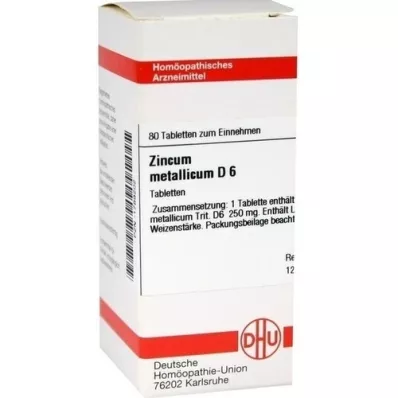 ZINCUM METALLICUM D 6 compresse, 80 pz ZINCUM METALLICUM D 6 compresse, 80 pz