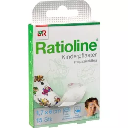 RATIOLINE strisce di cerotto per bambini, 15 pezzi