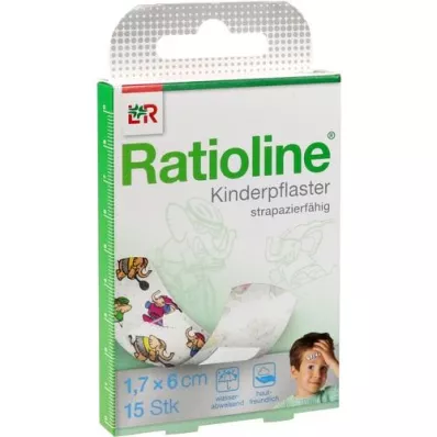 RATIOLINE strisce di cerotto per bambini, 15 pezzi RATIOLINE strisce di cerotto per bambini, 15 pezzi