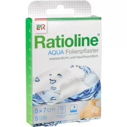 RATIOLINE cerotti doccia Aqua 5x7 cm, 5 pz