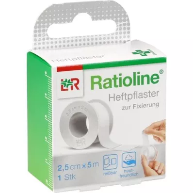 RATIOLINE cerotto adesivo acuto 2,5 cmx5 m, 1 pezzo RATIOLINE cerotto adesivo acuto 2,5 cmx5 m, 1 pezzo