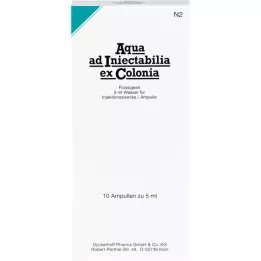 AQUA AD iniectabilia ex Colonia fiale, 10X5 ml