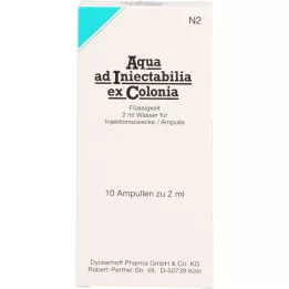 AQUA AD iniectabilia ex Colonia fiale, 10X2 ml