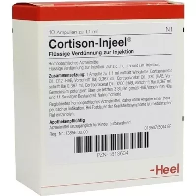 CORTISON Fiale Injeel, 10 pz