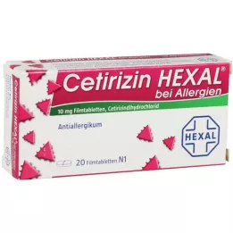 CETIRIZIN HEXAL Compresse rivestite con film per allergie, 20 pz