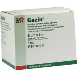 GAZIN Garza per bende 8 cmx5 m arrotolata 4 volte, 1 pezzo