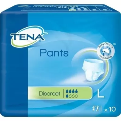 TENA PANTS Pantaloni monouso Discreto L 95-125 cm, 10 pz TENA PANTS Pantaloni monouso Discreto L 95-125 cm, 10 pz