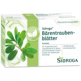 SIDROGA Bustina filtro tè in foglie di uva ursina, 20X2,0 g