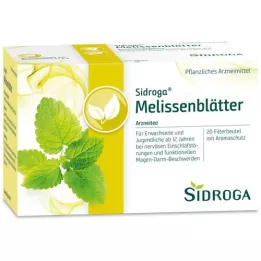 SIDROGA Bustine filtro tè in foglie di melissa, 20X1,5 g