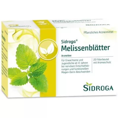 SIDROGA Bustine filtro tè in foglie di melissa, 20X1,5 g SIDROGA Bustine filtro tè in foglie di melissa, 20X1,5 g