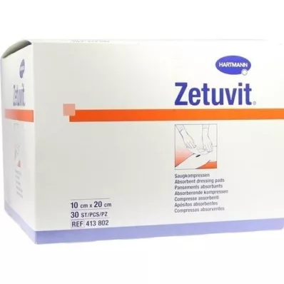 ZETUVIT Compresse aspiranti non sterili 10x20 cm, 30 pezzi