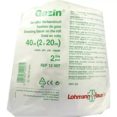 GAZIN Garza per bende 10 cmx40 m 8 pieghe, 1 pezzo GAZIN Garza per bende 10 cmx40 m 8 pieghe, 1 pezzo