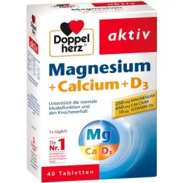 DOPPELHERZ Compresse Magnesio+Calcio+D3, 40 pz