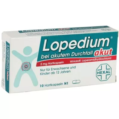 LOPEDIUM acuto per diarrea acuta capsule rigide, 10 pz LOPEDIUM acuto per diarrea acuta capsule rigide, 10 pz